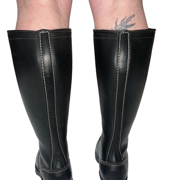 WESCO HIGHLINER 16” #100 VIBRAM LUG SOLE LACE UP MEN’S BOOTS SIZE 9 WIDE CALF - Picture 9 of 17